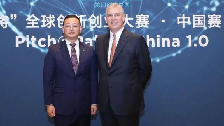 The alleged Chinese spy, Yang Tengbo, has links with Prince Andrew