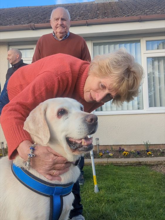 Rita Potter with Daisy. Pic: RSPCA / PA