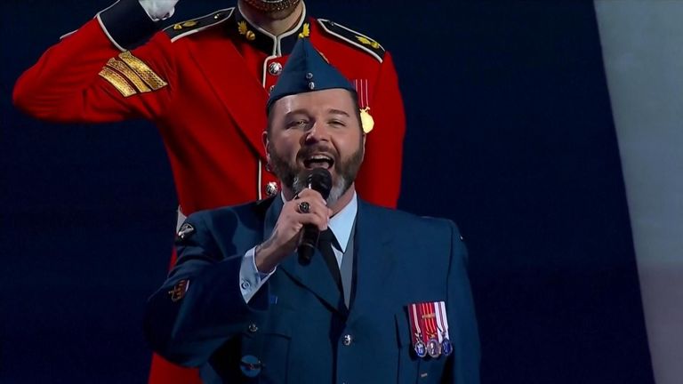 American national anthem being booed by Canadians at start of game. Source: SNTV No archive. No use after 18/02/2025
Still from footage of NHL game between United States and Canada at the 4 Nations Face-Off in Montreal. match started with three fights in the first nine seconds