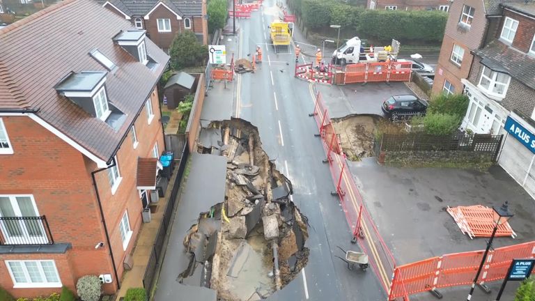 Residents who fled sinkhole may be out of their homes 'for months'