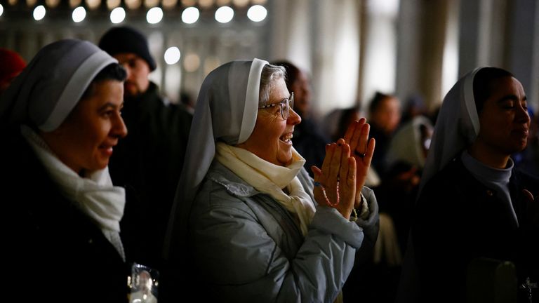 Pope Francis’ voice heard for first time since entering hospital Pope Francis’ voice heard for first time since entering hospital