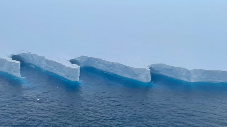 What we learnt flying over the world's largest iceberg - and why it's not long for this world