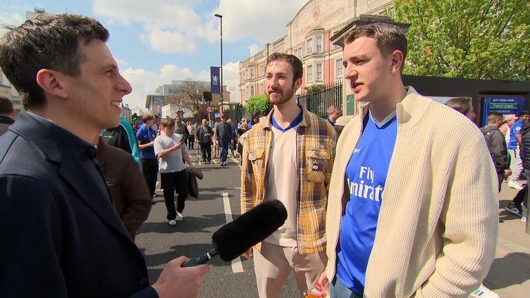 Chelsea fan Martin van Dijk travelled from the Netherlands