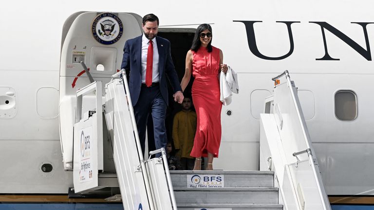 JD Vance and his family arrive in India after Trump called country 'big abuser' on trade