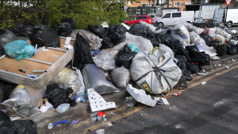 rubbish in Birmingham 