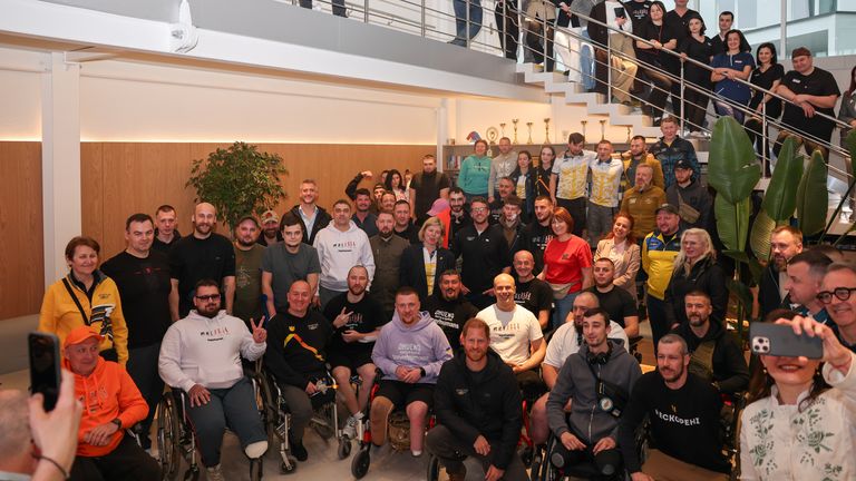 Prince Harry visits Superhumans Center in Lviv, Pic: Superhumans Center
