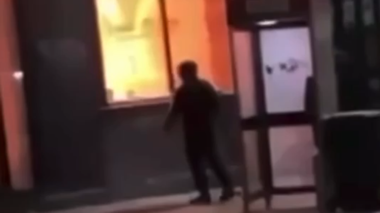 A firebomb attack in Scotland that saw a man through an incendiary device through a building window