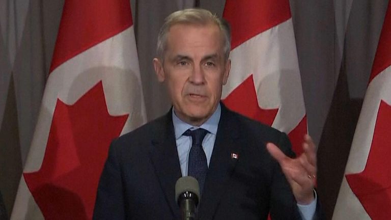 Mark Carney says Donald Trump&#39;s tariffs are a &#39;betrayal&#39;
