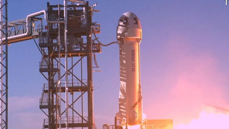 William Shatner on board Blue Origin
