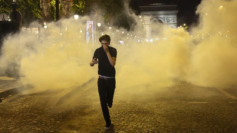 Clashes in Paris after PSG win Champions League for first time
